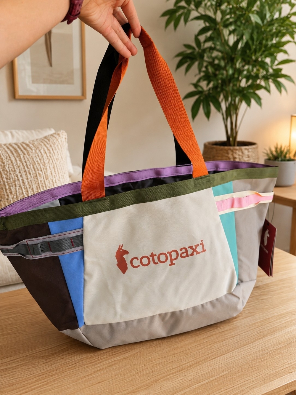 cotopaxi Multicolor Canvas Tote Bag 30L - Picture 2 of 4